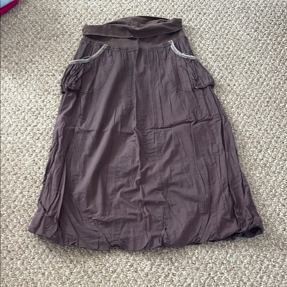 Bohemian Style Brown Skirt